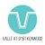 A logo with the text "Valle at 9151 Kenwood" below it.