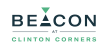 the logo for beacon at clinton corners