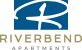 the logo for riverbed apartments on a green background