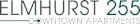 The image is a logo for Elmhurst Downtown Apartments.