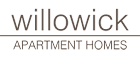 A logo for Willowick Apartment Homes.