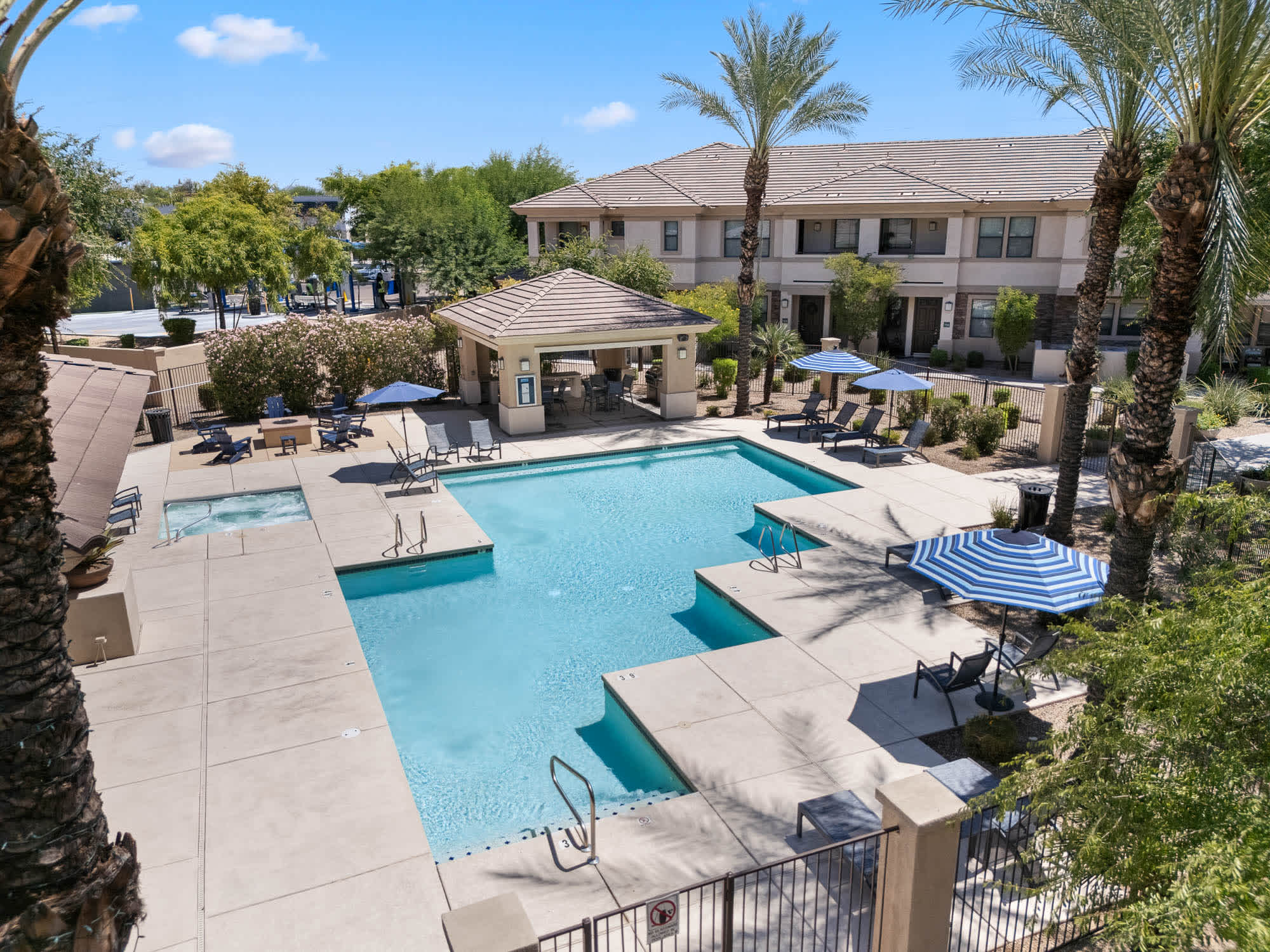 Pool and poolside area at Cobalt on 32nd Street.