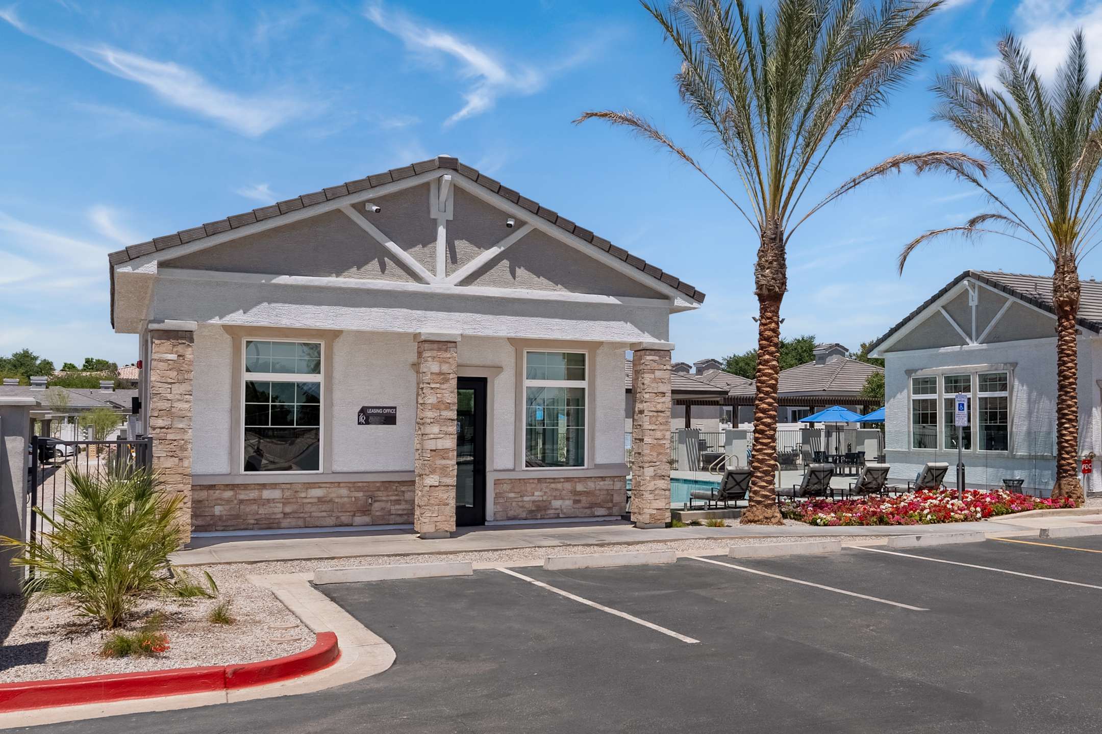 Leasing office at Zora Encanto.