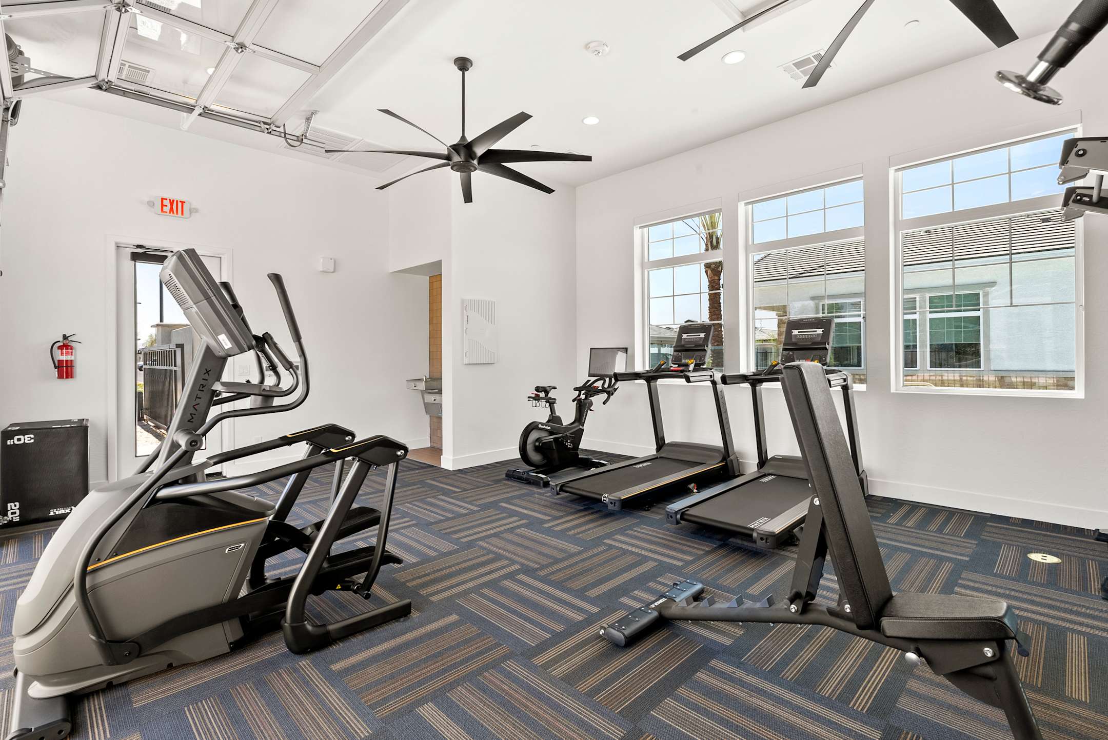 Fitness room at Zora Encanto.
