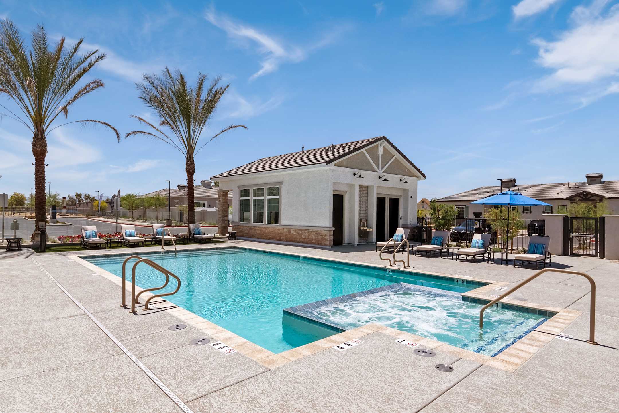 Pool and poolside area at Zora Encanto.