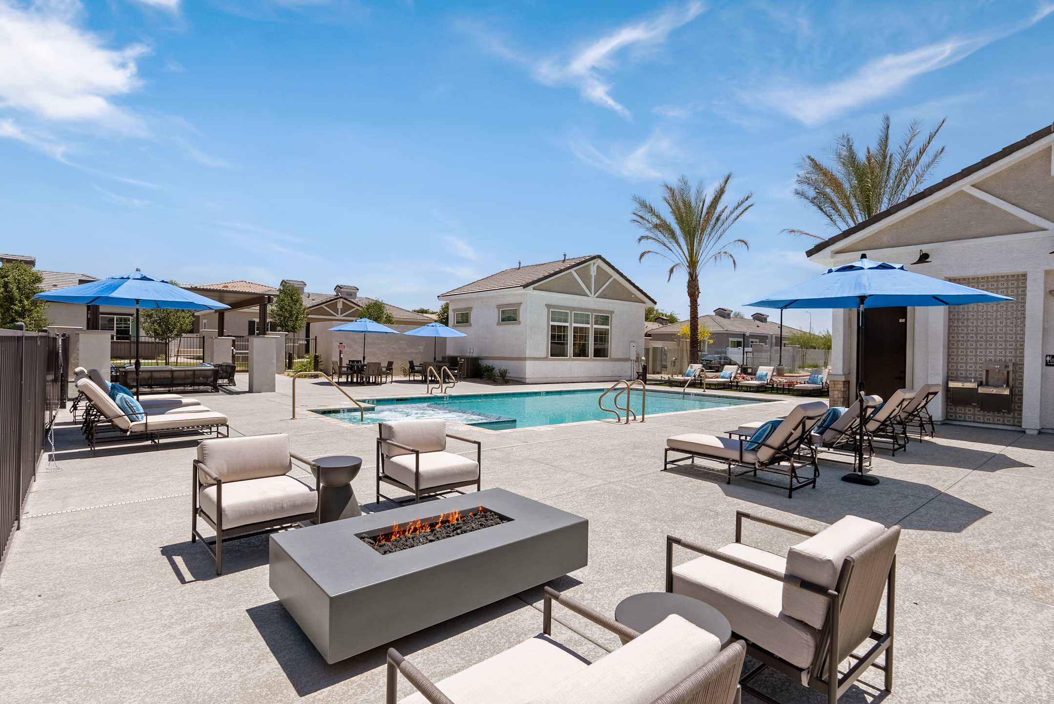 Pool and poolside area at Zora Encanto.