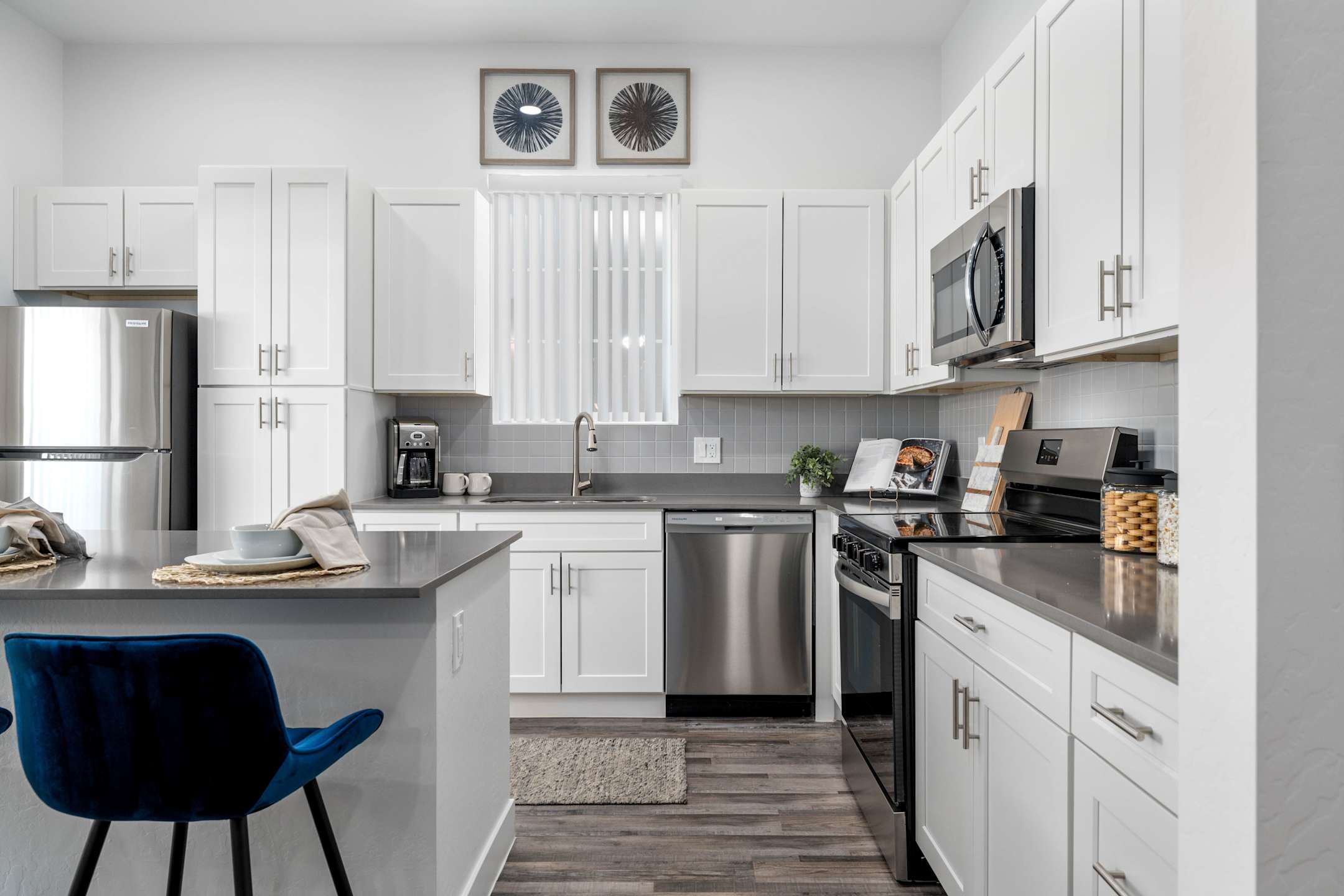 Apartment kitchen — representative home at Allero 59.