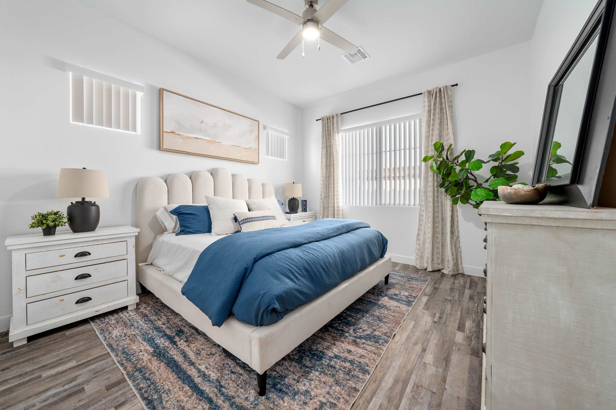 Furnished bedroom shown — representative home at Allero 59.