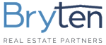 The image is a logo for a real estate partnership named Bryten.
