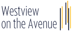 A logo with the text Westview on the Avenue.