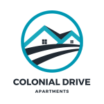 a logo for colonial drive apartments