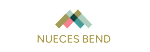 A logo with the text "NUECES BEND" in front of a geometric design.