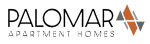 The image is a logo for Palomar Apartment Homes.