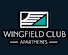 The image is a logo for Wingfield Club Apartments.