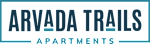 The image is a logo for Arvada Trails Apartments.