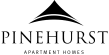 a green logo with the words pinehurst apartment homes on it