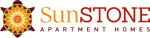The image is a logo for Sunstone Apartment Homes.