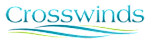 The image features the word "Crosswinds" in blue with a stylized representation of wind in blue and green below it.