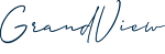 The image displays the words "Grand View" in a cursive, handwritten style.