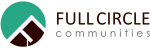 the full circle communications logo with a green circle and the words full circlecommunications
