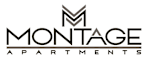 The image is a logo for Montage Apartments.