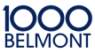 A blue and green logo with the numbers 1000 and the word Belmont.