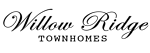 A logo for Willow Ridge Townhomes.