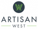 The image is a logo for "Artisan West" with a circular design above the text.