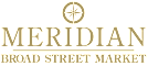 The image is of a logo for Meridian Broad Street Market.