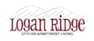 The image is a logo for "Logan Ridge Stylish Apartment Living".