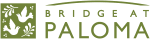 a green logo with the words bridal at paradise on it