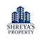 A logo for Shreya's Property featuring three buildings.