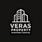 A logo for Veras Property, an apartment complex, features a stylized building above the company name.