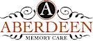 A logo with the word "ABERDEEN" in large letters and "MEMORY CARE" in smaller letters below it.