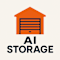 A graphic of a storage unit with the words "AI STORAGE" below it.