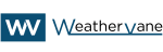 a green background with the weather channel logo and the word written in white and blue
