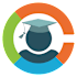 A graphic of a graduation cap in the center of a circular diagram.