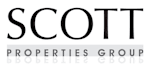 The image is a logo for the Scott Properties Group.