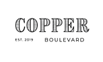 A logo with the word "COPPER" in large letters and "EST. 2019 | BOULEVARD" beneath it.