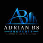 The image is a logo for Adrian BS Property, featuring a stylized 'AB' with a city skyline and the tagline "A better place to call home".