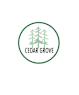 A logo with the text "Cedar Grove" and three trees inside a circle.