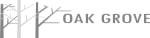 the logo for oak grove with the words oak grooves