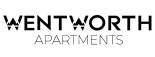 a black and white logo with the words ventworth apartments