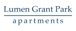 a logo for the grant park apartments