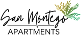 The image is a logo for San Montego Apartments.