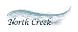 a blue wave with the words north creek on it