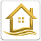 a gold house logo real estate icon, hd png download