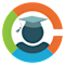 A graphic of a graduation cap in the center of a circular diagram.
