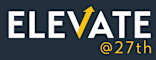 The image features the word "ELEVATE" with an upward-pointing arrow and the handle "@27th".