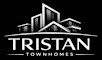 A black and white logo for Tristan Townhomes.